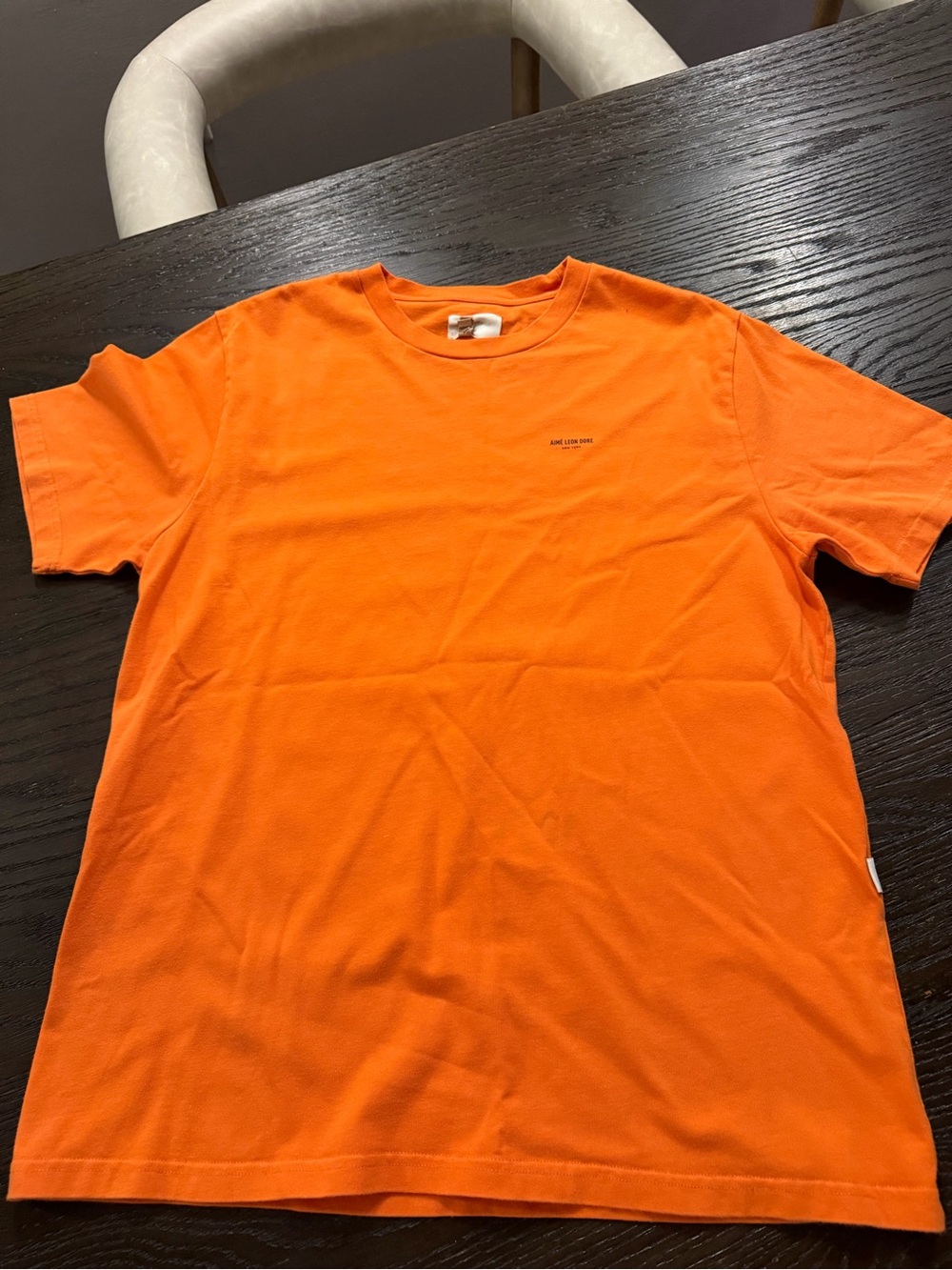 Aimé Leon Dore ALD Micro DIN Logo Tee Mandarin Orange Men’s L